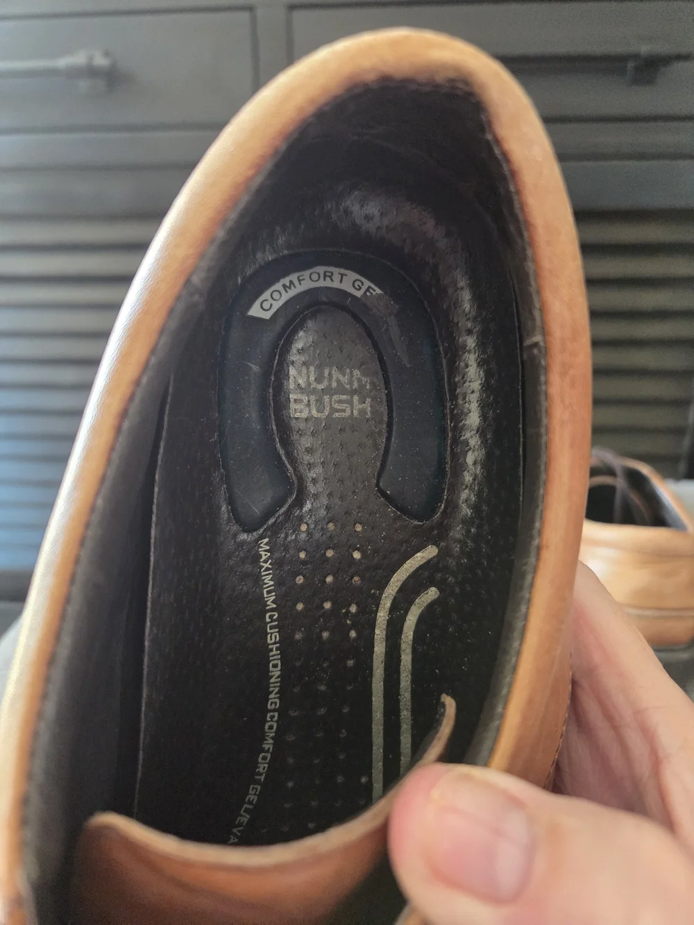 NUNN BUSH Mens Maxwell Dress Cap Toe Oxford Brown/Tan Shoes Size 10M